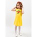 Embroidered dress for girl "Smile of Rose" Yellow